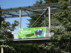 Banner am Rathaus